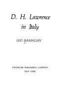 Cover of: D.H. Lawrence in Italy