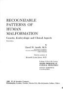 Cover of: Recognizable patterns of human malformation by David Weyhe Smith