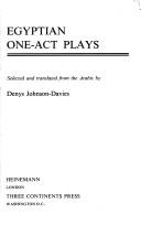 Cover of: Egyptian one-act plays