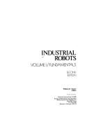 Cover of: Industrial robots