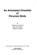 Cover of: An annotated checklist of Peruvian birds