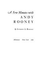 Cover of: A few minutes with Andy Rooney by Andrew A. Rooney