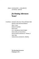 Cover of: Do housing allowances work?