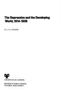 Cover of: The depression and the developing world, 1914-1939