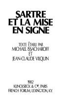 Cover of: Sartre et la mise en signe