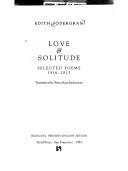 Cover of: Love & solitude: selected poems, 1916-1923