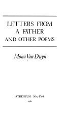 Cover of: Letters from a father, and other poems