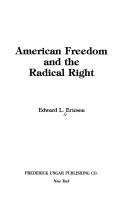 Cover of: American freedom and the radical right