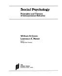 Cover of: Social psychology: principles and themes of interpersonal behavior