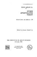 Cover of: Other apostolates today by Pedro Arrupe