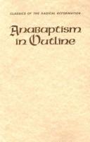 Cover of: Anabaptism in outline: selected primary sources