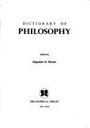 Cover of: Dictionary of philosophy