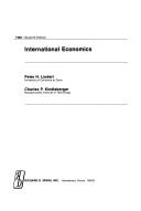 Cover of: International economics by Peter H. Lindert