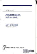 Cover of: Microeconomics by Lloyd George Reynolds