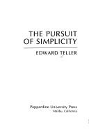 Cover of: The pursuit of simplicity