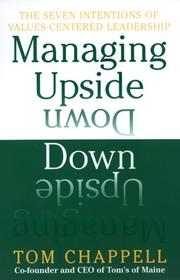 Cover of: Managing Upside Down by Tom Chappell
