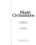 Cover of: World civilizations by F. Roy Willis