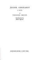 Cover of: Jennie Gerhardt by Theodore Dreiser ; introduction by Helen Yglesias.