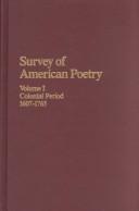 Cover of: Survey of American poetry