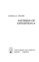 Cover of: Patterns of exposition 8 by [edited by] Randall E. Decker.