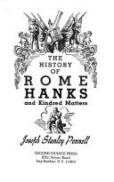 Cover of: The history of Rome Hanks and kindred matters. by Joseph Stanley Pennell