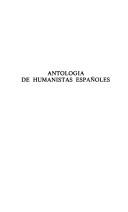 Antología de humanistas españoles by edición preparada por Ana M. Arancón.