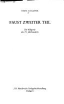 Cover of: Faust zweiter Teil: die Allegorie des 19. Jahrhunderts