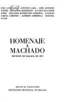 Cover of: Homenaje a Machado by [por] José Luis Cano ... [et al.].