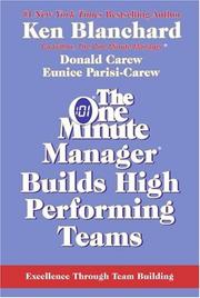 Cover of: One Minute Manager Builds High Performing Teams, The Rev. (One Minute Manager Library)