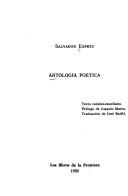 Cover of: Antología poética