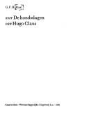 Over De hondsdagen van Hugo Claus by G. F. H. Raat