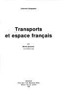 Cover of: Transports et espace français