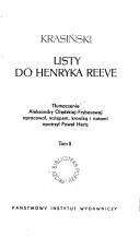 Listy do Henryka Reeve by Zygmunt Krasiński