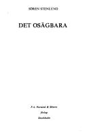 Cover of: Det osägbara