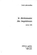 Cover of: Le dictionnaire des inquisiteurs: Valence 1494