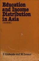 Cover of: Education and income distribution in Asia: a study prepared for the International Labour Office within the framework of the World Employment Programme