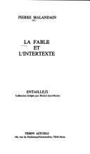 Cover of: La fable et l'intertexte
