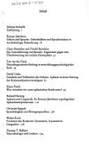 Cover of: Sprache und Gehirn: Roman Jakobson zu Ehren