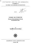 Cover of: Dynamik und Stagnation by Sigrid Schmid-Bortenschlager