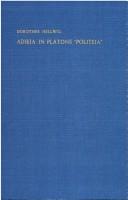 Front cover of Adikia in Platons "Politeia" by Dorothee Hellwig