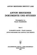 Cover of: Anton Bruckner und Leopold von Zenetti by Maier, Elisabeth