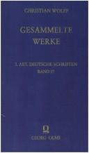 Cover of: Kleine Kontroversschriften mit Joachim Lange und Johann Franz Budde by Wolff, Christian Freiherr von, Jean Ecole