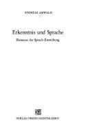 Cover of: Erkenntnis und Sprache: Elemente der Sprach-Entstehung