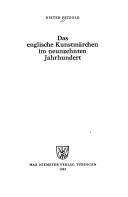 Cover of: Das englische Kunstmärchen im neunzehnten Jahrhundert by Dieter Petzold