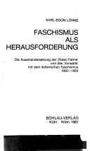 Faschismus als Herausforderung by Karl-Egon Lönne