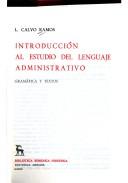 Cover of: Introducción al estudio del lenguaje administrativo: gramática y textos