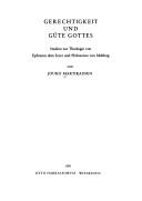 Cover of: Gerechtigkeit und Güte Gottes by Jouko Martikainen