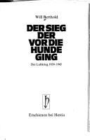 Cover of: Der Sieg, der vor die Hunde ging: der Luftkrieg 1939-1945