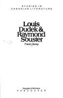 Cover of: Louis Dudek & Raymond Souster by Frank Davey