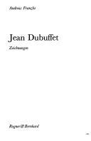 Cover of: Jean Dubuffet, Zeichnungen by Jean Dubuffet
